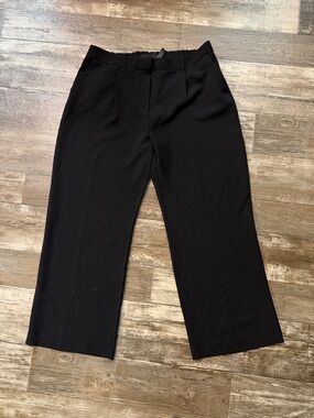 DKNY Black Straight-Leg Dress Pants